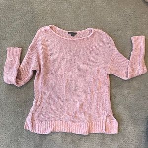 Vince Pink Cable Knit Sweater Size Small